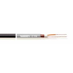 HILEC microfoonkabel - 2x0,25mm² ballanced zwart