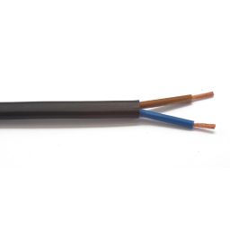 2x0,75mm² platte kabel VTLBp zwart  