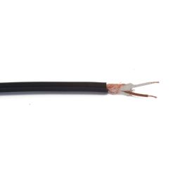 2x0,14 audiokabel afgeschermd zwart  4,5mm buitendiameter