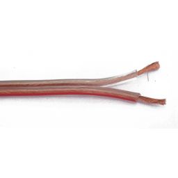 Luidsprekerkabel 2x1,5mm² HFL transparant 6x3mm