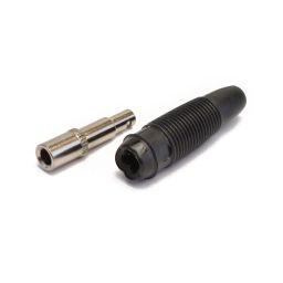 RB7/ZWA Vrouwel. aansluitbus - Zwart - 4mm - Te solderen 