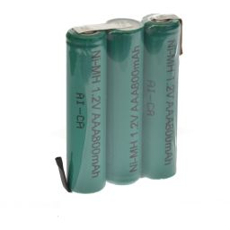 NiMH - batterijpack 3,6V 800 mAh - 30 x 45 x 10mm - 