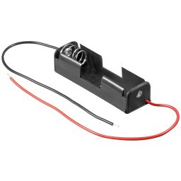 Batterijhouder voor 1 x AA-cel - met draden.