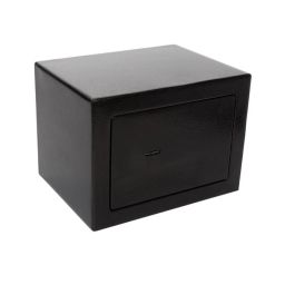 Kluis met sleutelslot - Zwart - 25x35x25cm - Met montage- materiaal 