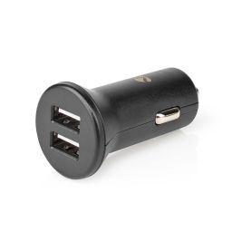 Car charger 2x2.4A - with cigar lighter plug - Black 