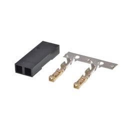 Connector 2p met krimpcontacten 2,54mm 10st