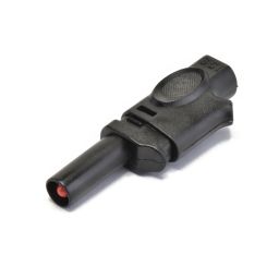 IEC1010 Banaanplug 4mm Insteekbaar - Zwart ***