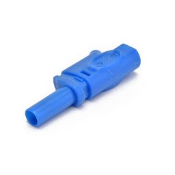 IEC1010 Banaanplug 4mm Insteekbaar - Blauw ***