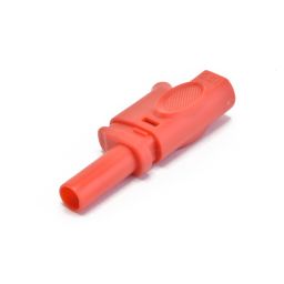 IEC1010 Banaanplug 4mm Insteekbaar - Rood ***