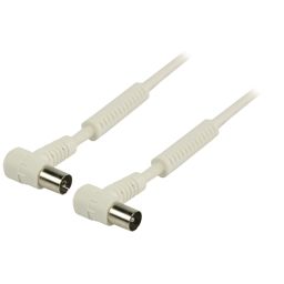 Coax mannelijk <-> coax vrouwelijk - Haaks - 25m 