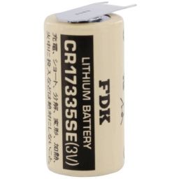 Lithium 3V 1800mAh 2/3A 17x33,5mm -Met 3 soldeerpinnen CR17335SE 