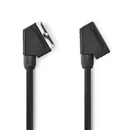 Scart mannelijk <-> Scart vrouwelijk - 2 meter 