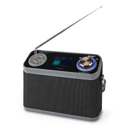 DAB+ en FM Radio - Met 2,4 " kleurenscherm - Met bluetooth, wekker en slaaptimer 