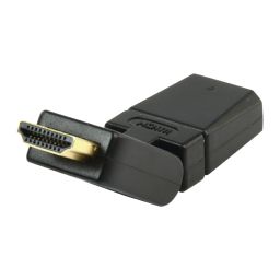 Adapter HDMI mannelijk - HDMI vrouwelijk swivel + rotate 