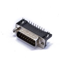 SUB-D connector - 15-polig - Mannelijk - Printmontage - Haaks - HQ 