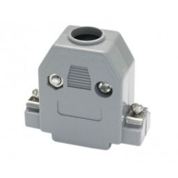 Plastic kap voor 15-polige ** SUB-D connectoren - Korte schroeven 