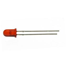 LED 5mm transparant rood 90mcd 40° 10mA/2,0V  