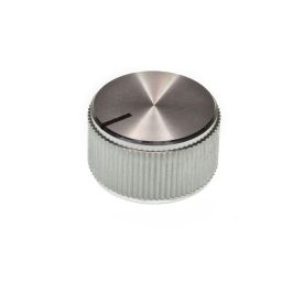 Rotary knob - 28 x 16mm - Aluminium 