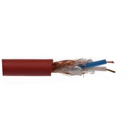 2x0,14 microfoonkabel OFC rood low noise Hi-Q 6mm diameter ***