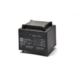 Printtransformator 40VA 2x(0-12-16)V 
