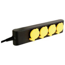 Tafelkontaktdoos - IP44 - 4 stopcontacten met beschermkap - 1,5 meter kabel 