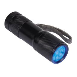 Zaklamp met 9 UV led's 