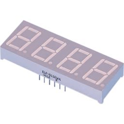 4 digits 7 segment display - Common anode Rood 