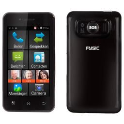 Eenvoudige smartphone voor senioren - 4” - Zwart 