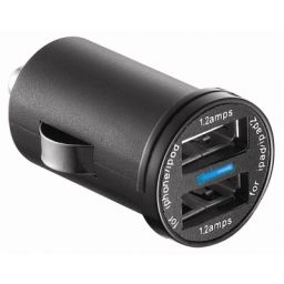DC/DC convertor met 2 USB ingangen - 5V 2 x 1.2A 
