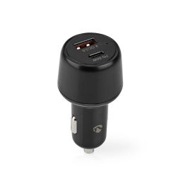 USB Car Charger - 65W - With 1 USB A and 1 USB C port 