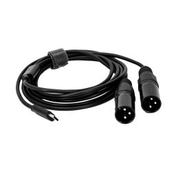 USB-C mannelijk <-> 2 x XLR mannelijk - 2 meter - 10GKF5 