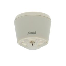 Alecto HA59 Hittemelder wit 85dB met 9V batterij voor keuken, badkamer of garage 