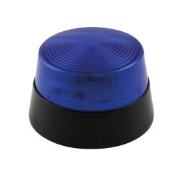 Elektronische LED flitslamp 12VDC- Blauw 