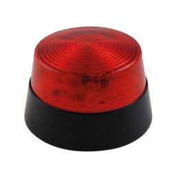 Elektronische LED flitslamp 12VDC- Rood 