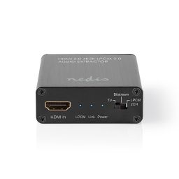 HDMI™-Extractor - Splitst HDMI signaal in beeld en geluid - Uitgangen HDMI, Toslink, 3,5mm 