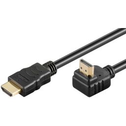 High Speed HDMI™ 90° Kabel met Ethernet 1 meter 