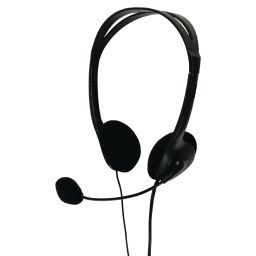 Stereo headset zwart 