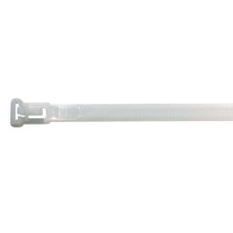Nylon kabelbinders 4,8 x 200mm Wit - 100 stuks - hersluitbaar 