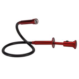 Flexibele pick up tool met LED en magnetisch uiteinde, 64cm rood 