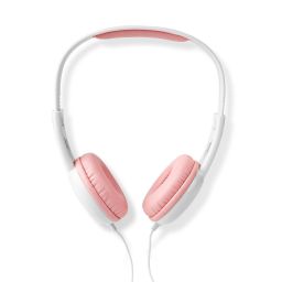 Bedrade on-ear hoofdtelefoon met 1,20m kabel - Roze 