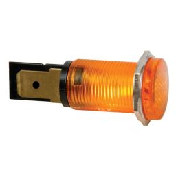 Ronde signaallamp - 14mm 230V oranje 