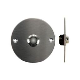 Deurbel drukknop in inox NO. 8~16VAC Ø75mm 