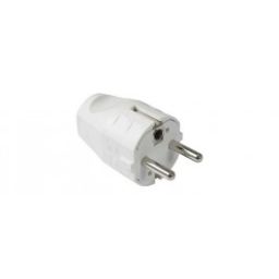 Schuko plug plastic white 