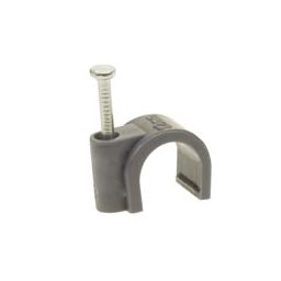 Kabel clip - 6mm grijs - 100 stuks - H: 7,4mm