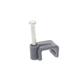 ****Kabel clip 8mm grijs - 100 stuks - H: 5mm x8mm