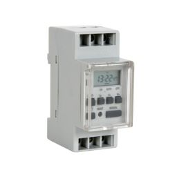 Digitale timer voor Din-Rail dag/week programma's 