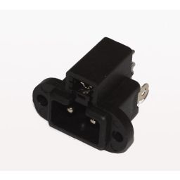 Tweepolig chassis met inkeping 3A/230V met schakelaar 