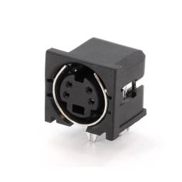 5-polige MINI DIN connector - Vrouwelijk - Printmontage *** 