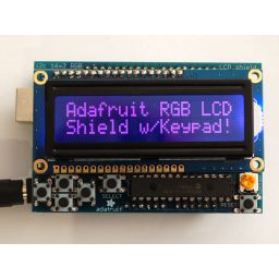 RGB LCD Shield kit w/ 16x2 character display - only 2 pin used