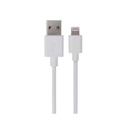 USB 2,0 reversible male to lightning 8 pin male cable - white - 2m 